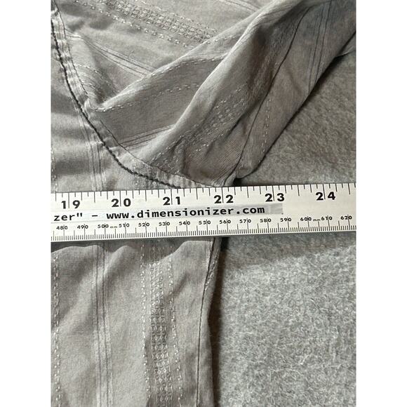BKE Buckle Shirt Men Large Grey Dapple Metal Snap Epaulettes Pockets Long Sleeve - Picture 3 of 14